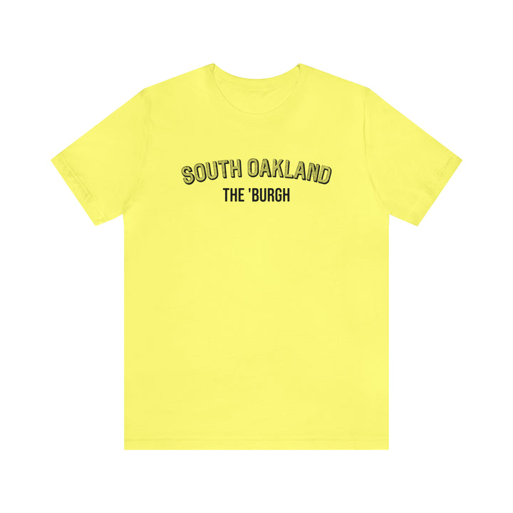 South Oakland - The Burgh Neighborhood Series - Unisex Jersey Short Sleeve Tee T-Shirt Printify Yellow S 