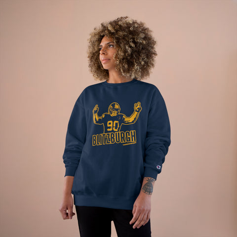 Pittsburgh Blitzburgh - Champion Crewneck Sweatshirt Sweatshirt Printify   