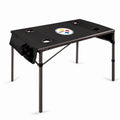 Pittsburgh Steelers - Travel Table Portable Folding Table  Picnic Time Family of Brands Black  