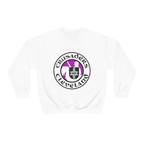 Cleveland Crusaders Crewneck Sweatshirt  Vintage Ice Hockey White S 