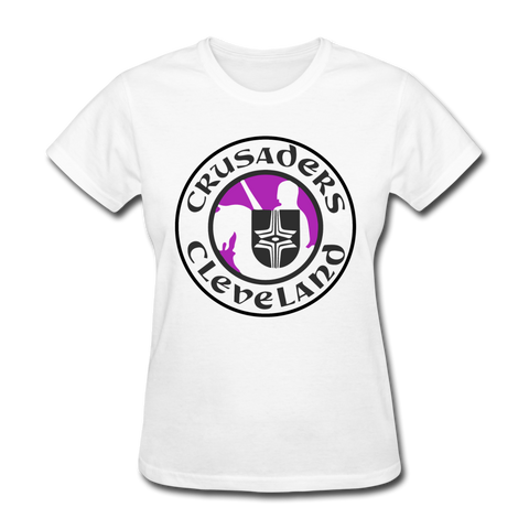 Cleveland Crusaders Women's T-Shirt  Vintage Ice Hockey white S 