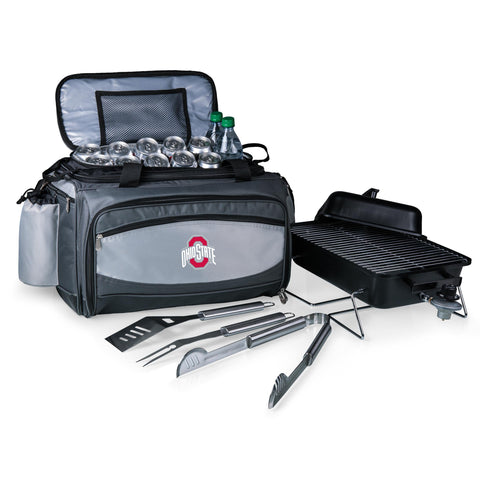 Ohio State Buckeyes - Vulcan Portable Propane Grill & Cooler Tote  Picnic Time Family of Brands   