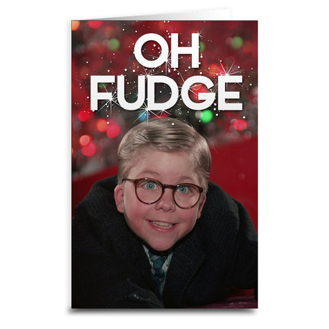 A Christmas Story 'Oh Fudge'  Greeting Card