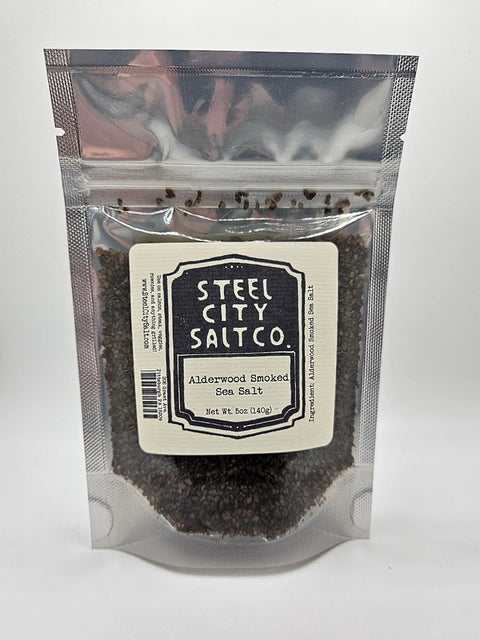 Alderwood Smoked Sea Salt  Steel City Salt Company 5oz Refill Pouch  