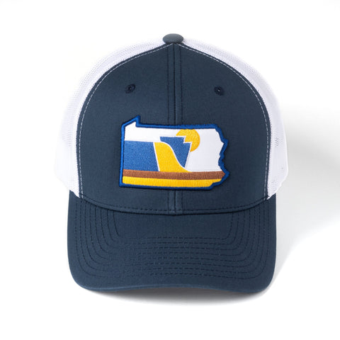 Pennsylvania Snapback Hat – RepresentPA Trucker Patch Cap With Meshback