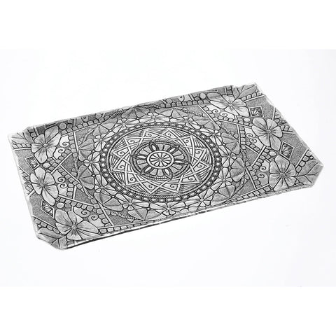 Amalfi Butler Tray – Handcrafted Aluminum Serving Tray for Wine & Coffee