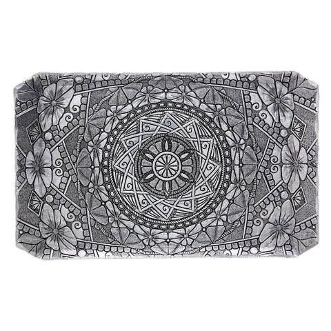 Amalfi Butler Tray – Handcrafted Aluminum Serving Tray for Wine & Coffee