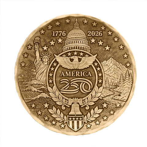 America250 Sea to Shining Sea Commemorative Coaster (Bronze)