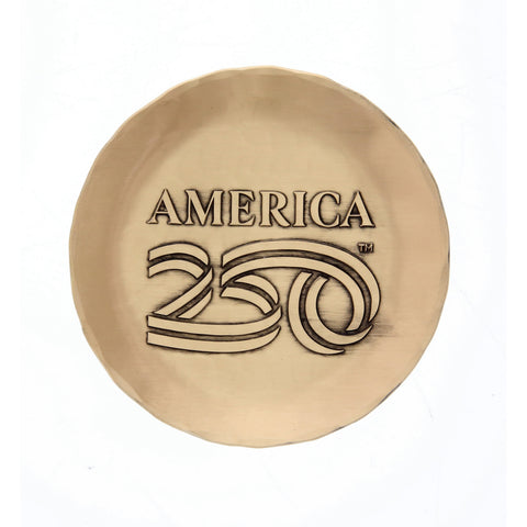 America250 4-Piece Commemorative Coaster Set with Caddy (Bronze)
