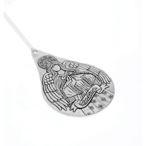 Healing Angel Ornament – Wendell August Forge Teardrop Keepsake for Emotional Healing