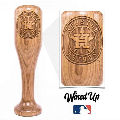 Houston Astros Wined Up® | Baseball Bat Wine Mug MLB Teams - Wined Up Glass Dugout Mugs®   