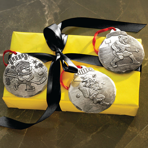 Baseball Fox Ornament