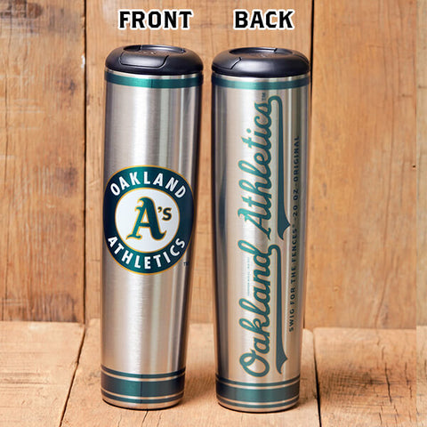 Oakland Athletics Metal Dugout Mug | Stainless Steel Baseball Bat Mug MLB Teams - Metal Dugout Mug Dugout Mugs®   