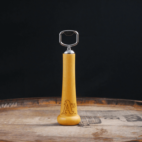 Oakland Athletics "A's" Season Opener™ | Baseball Bat Handle Bottle Opener MLB Teams - Season Opener Dugout Mugs®   