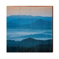 Blue Ridge Mountains | Wall Art Print on Real Wood  Mill Wood Art   