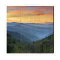 Blue Ridge Mountains | Wall Art Print on Real Wood  Mill Wood Art   