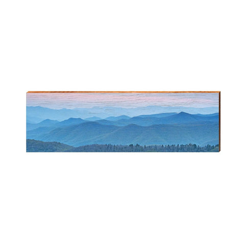 Blue Ridge Mountains | Wooden Sign | Wall Art Print on Real Wood  Wood Sign Mill Wood Art   