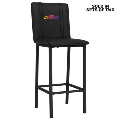 Bar Stool 500 with All Elite Wrestling Dynamite Color Logo Set of 2