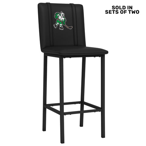 Bar Stool 500 with University of North Dakota Hockey Mascot Logo Set of 2