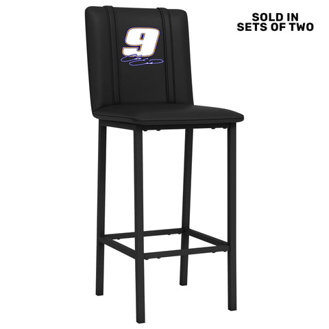 Bar Stool 500 with Chase Elliott #9 Signature Logo Set of 2