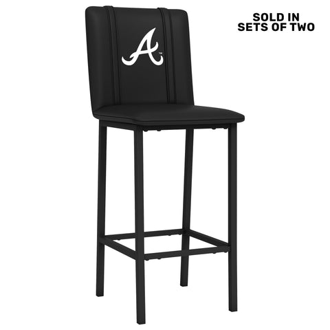 Bar Stool 500 with Atlanta Braves Secondary Set of 2