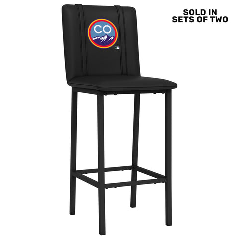 Bar Stool 500 with Colorado Rockies City Connect Logo Set of 2