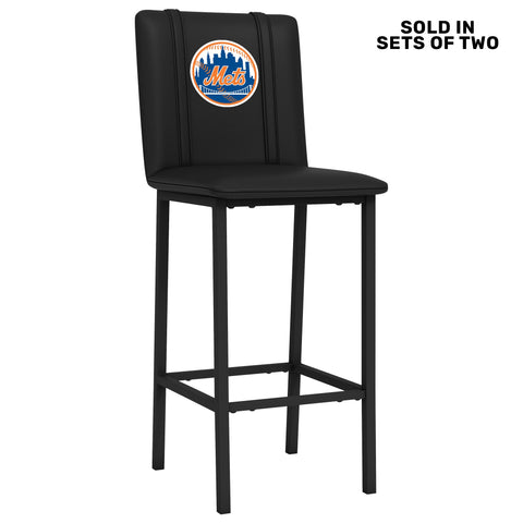 Bar Stool 500 with New York Mets Logo Set of 2