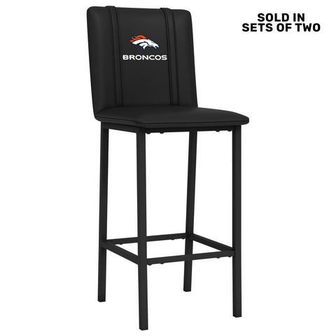 Bar Stool 500 with Denver Broncos Secondary Logo Set of 2