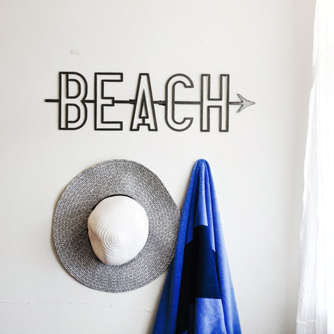 Beach Script Wall Decor