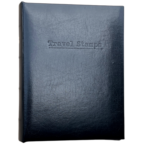 Travel Stamps Binder Binder Travel Stamps Black  