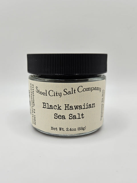Black Hawaiian Sea Salt | Fine Grain Lava Sea Salt For Cooking & Barbecue Seasoning