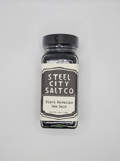 Black Hawaiian Sea Salt | Fine Grain Lava Sea Salt For Cooking & Barbecue Seasoning
