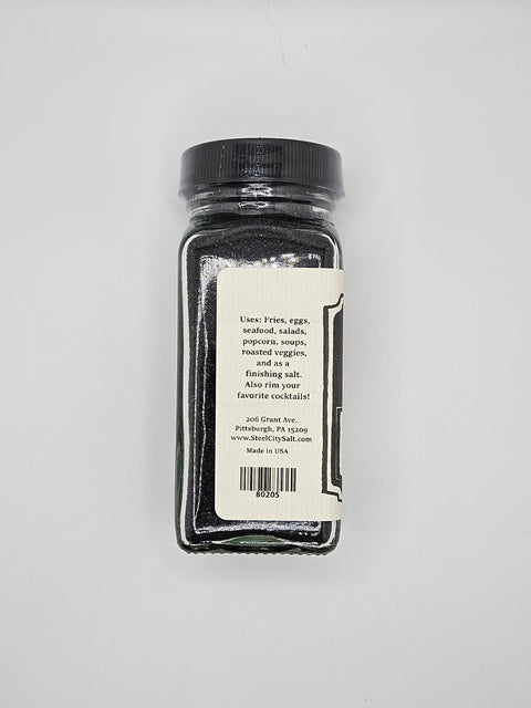 Black Hawaiian Sea Salt | Fine Grain Lava Sea Salt For Cooking & Barbecue Seasoning