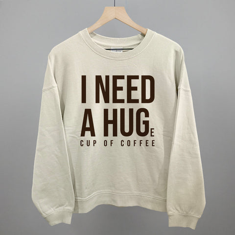 I Need A Hug Coffee Shirt – Soft Cotton Crewneck Coffee Graphic Tee