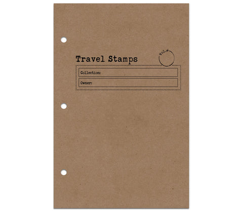 Travel Stamps Blank Booklet Book Travel Stamps   