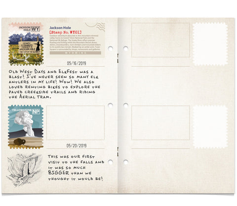 Travel Stamps Blank Booklet Book Travel Stamps   