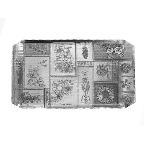 American Botanical Hostess Tray - Floral Luncheon Tray by Wendell August Forge