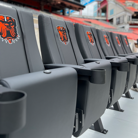 SuiteMax 3.5 VIP Seats with Youngstown State Secondary Logo Collegiate Furniture Zipchair   