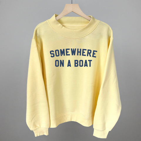 Somewhere On A Boat Shirt – Soft Cotton & Corded Material Casual Boat Shirt