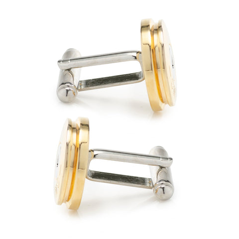 Bullet Cufflinks - Men's 9mm Bullet Back Durable Metal Cufflink Accessories