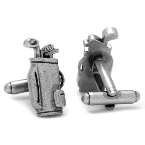Golf Bag Cufflinks – Unique Golf Accessory | Men's Formal Jewelry Gift