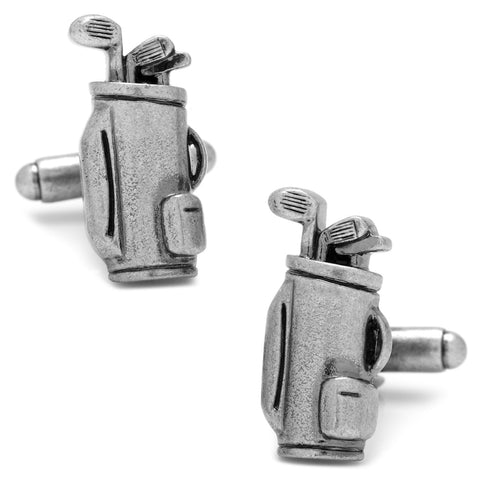 Golf Bag Cufflinks – Unique Golf Accessory | Men's Formal Jewelry Gift