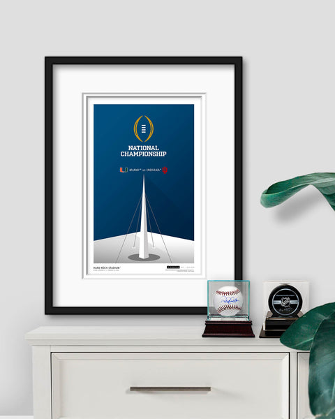 Minimalist Hard Rock Stadium - 2026 College Football Playoff Championship Game
