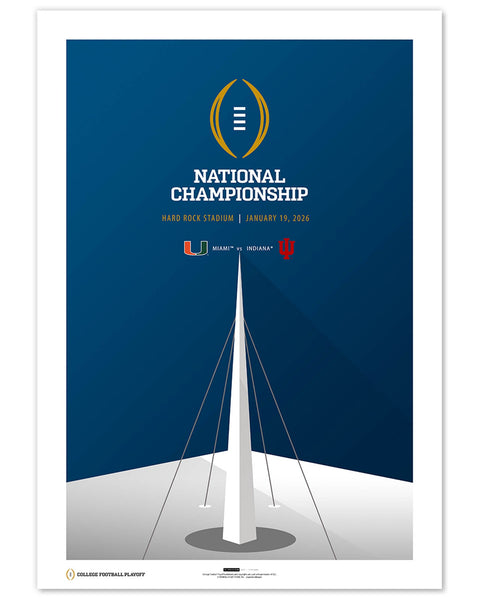 Minimalist Hard Rock Stadium - 2026 College Football Playoff Championship Game