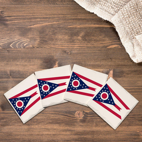Ohio State Flag |Drink Coaster Set