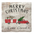 Cook Forest Merry Christmas | Drink Coaster Set Coasters Mill Wood Art   