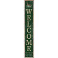 Welcome Cook Forest State Park Deer Green Latitude Longitude | Wall Art Print on Real Wood Wood Sign Mill Wood Art 9.5" x 59"  