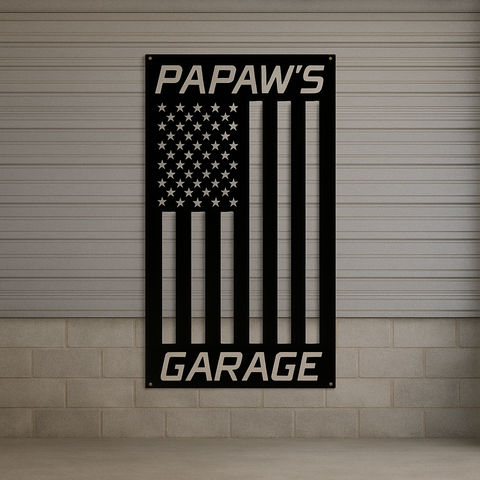 American Garage Sign