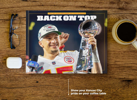 Chiefs Championship Book - Patrick Mahomes & Kansas City Chiefs 2022-23 Season Hardcover Collector Edition