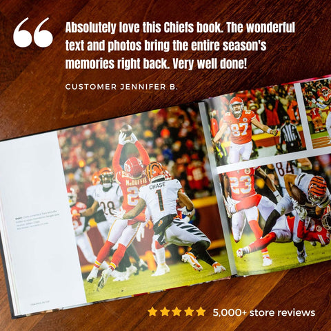 Chiefs Championship Book - Patrick Mahomes & Kansas City Chiefs 2022-23 Season Hardcover Collector Edition